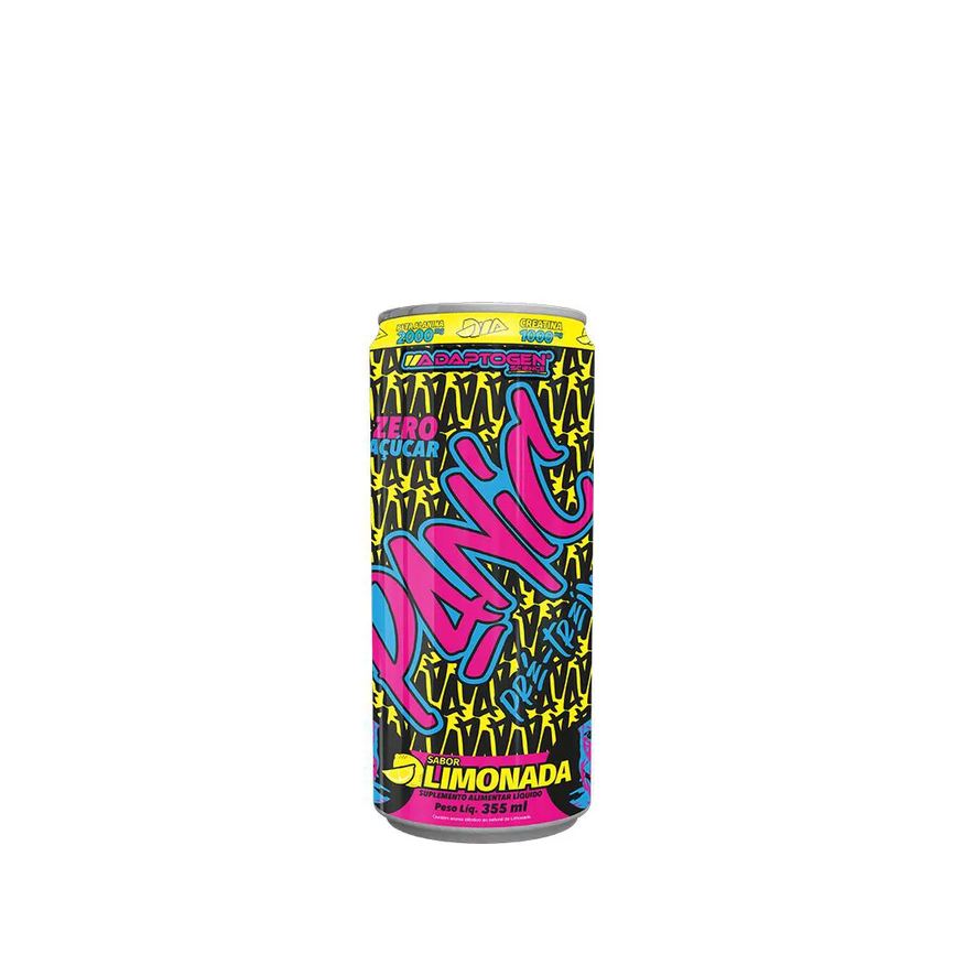 Adaptogen Science Pré-Treino Panic Energy Drink Adaptogen 355ml Limonada