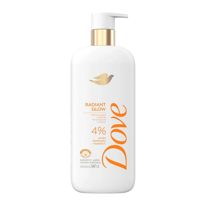 Dove Sabonete Líquido Corporal Radiant Glow 547ml