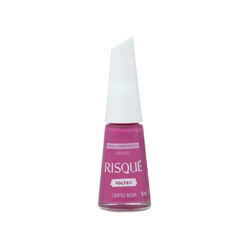 Risqué Esmalte Cremoso Risque Nosso Metaverso Cripto Rosa 8ml