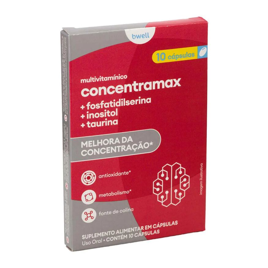 Multivitamínico Bwell Concentramax 10 cápsulas