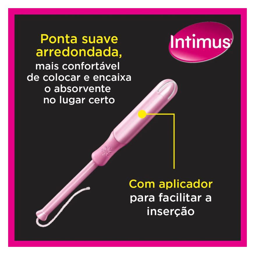 Interno Absorvente Intimus Sport Médio 8 unidades + Aplicador