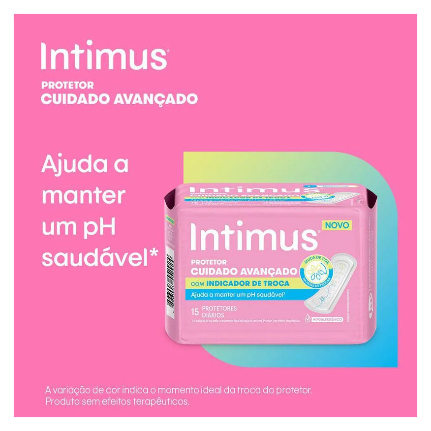 Diário Protetor Intimus com Indicador de Troca 15 unidades