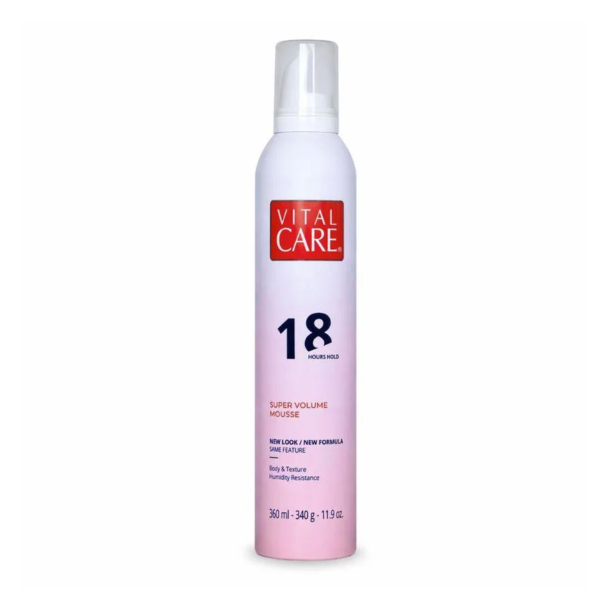 Vitalcare Hair Mousse Vital Care Super Volume 18 Horas 360ml
