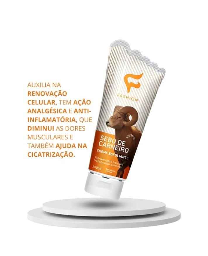 de Sebo Carneiro Creme Esfoliante 200ml Fashion