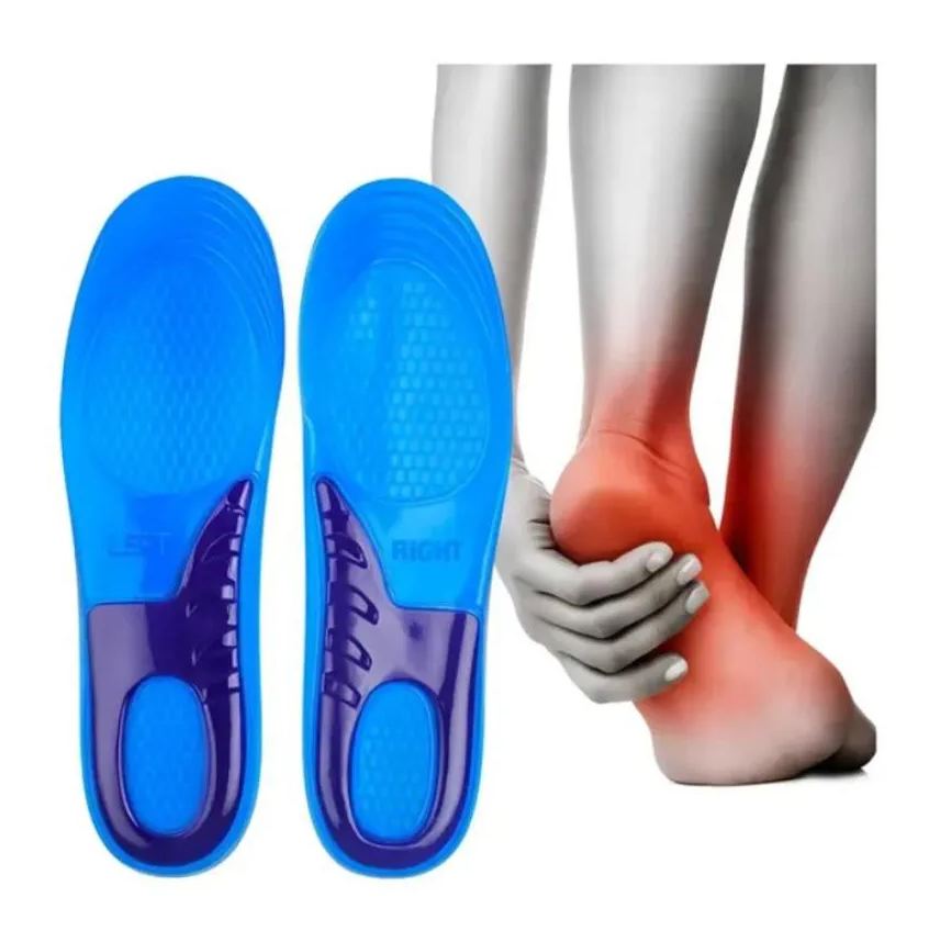 Ortho Pauher Palmilha Silicone Gel Ortopedica Anti Impacto (par)