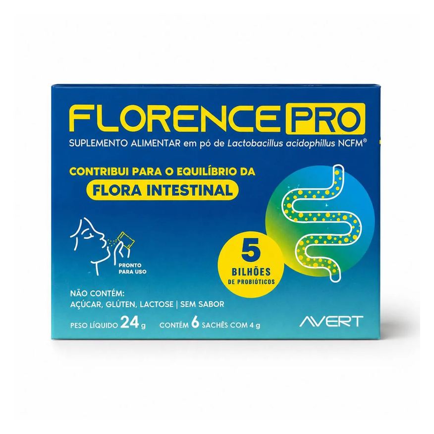 Avert Kit 2 Florence Pro 4g 6 Sachês Probiótico Lactobacillus Full