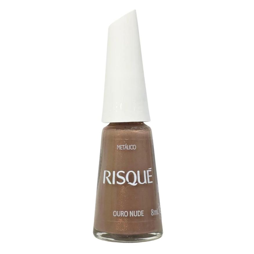 Risqué Esmalte Metálico Ouro Nude Risque 8ml