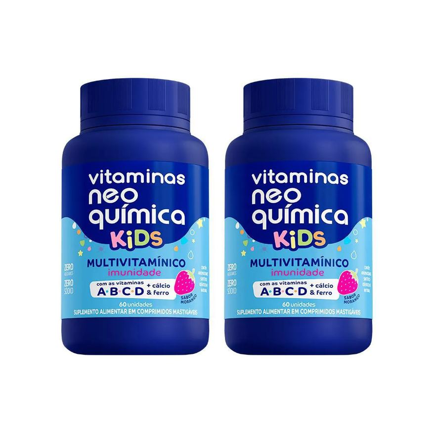 Neo Química Kit C/2 Vitamina Kids - 60 Cpr