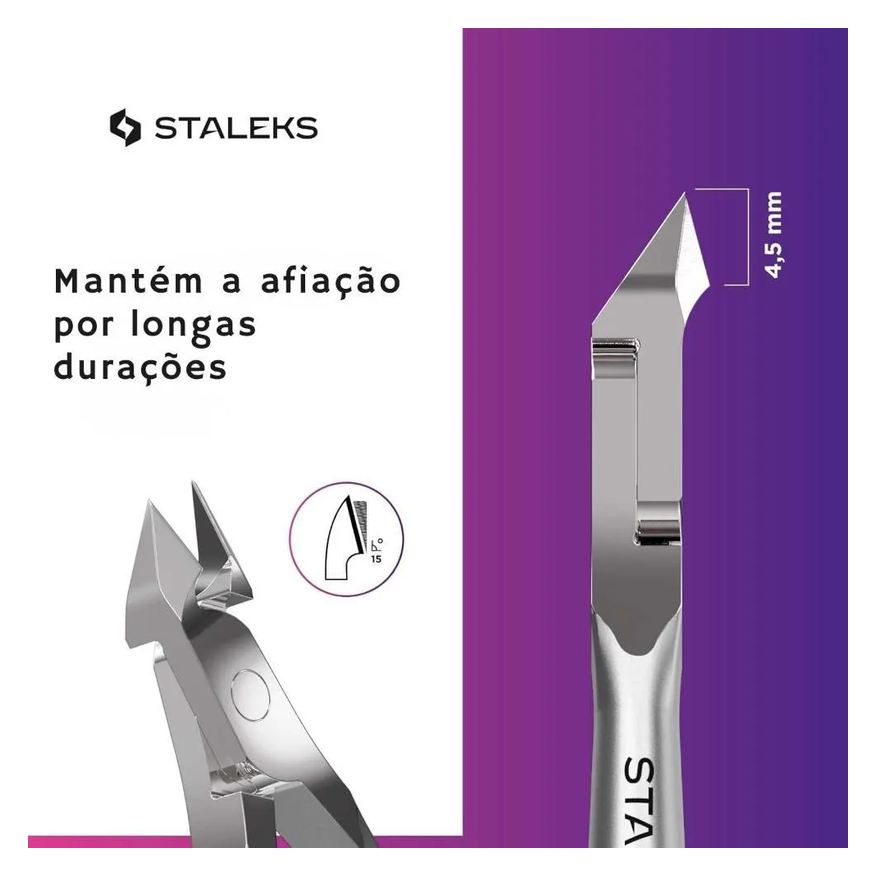 de Alicate Cutícula Profissional Staleks Ns-10-7 Inoxidável