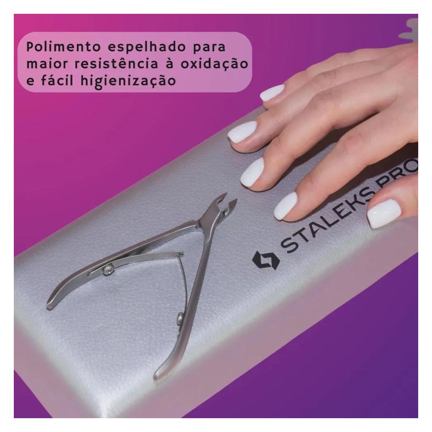 de Alicate Cutícula Profissional Staleks Ns-10-7 Inoxidável