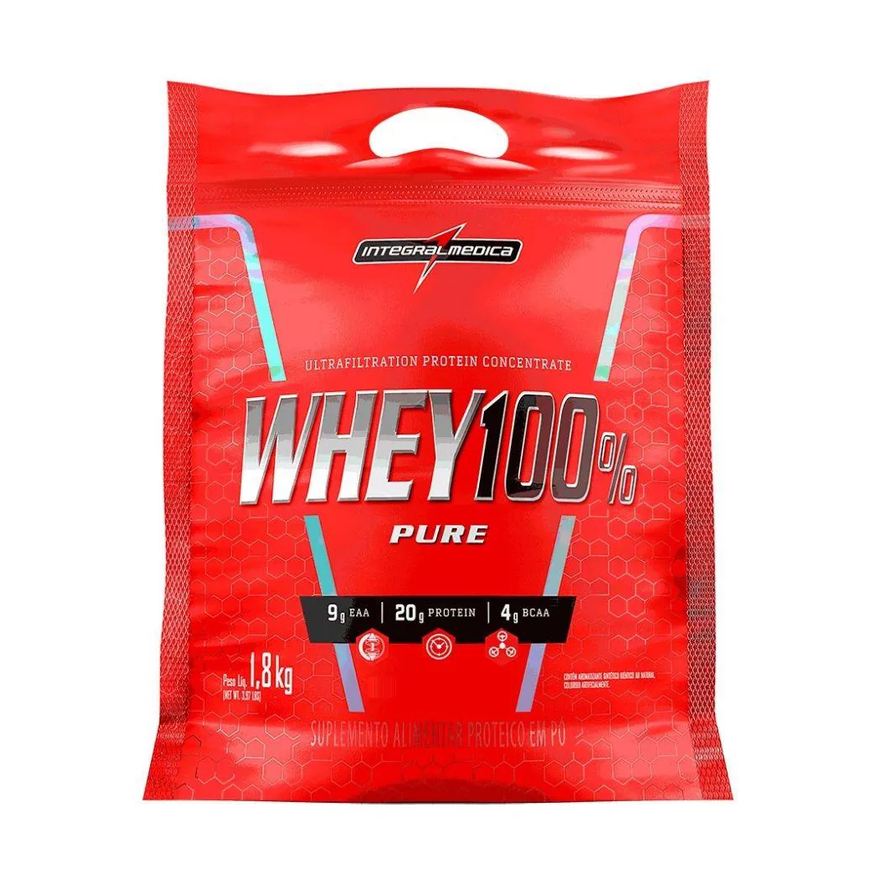 Integralmédica Whey 100% Pure Refil (1,8kg) - Sabor: Baunilha