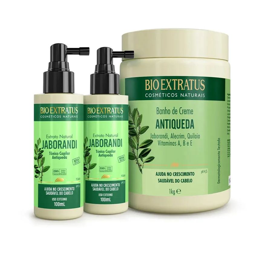 Bio Extratus Antiqueda Jaborandi Banho de Creme (1kg) + Tônico