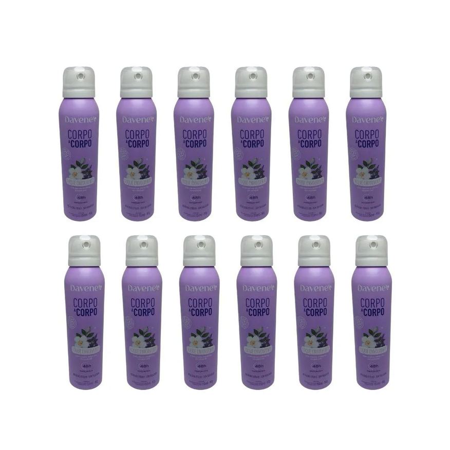 Davene Desodorante Aero Corpo a Corpo Env 150ml-kit C/12Un