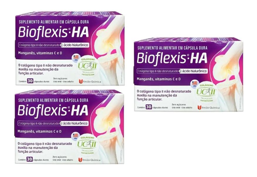 Bioflexis Kit 3 Ha Colágeno Tipo Ii C/30 Cáp