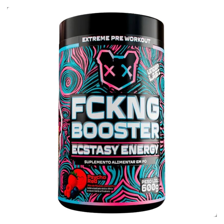 Under Labz Fckng Booster Ecstasy Energy Pre Workout 600g Psycho Red