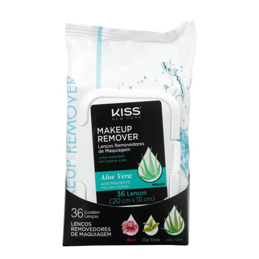 Kiss New York Lenço Demaquilante Aloe Vera