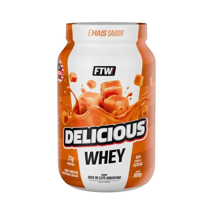 Ftw Sports Nutrition Delicious Whey (900g) - Sabor: Doce de Leite Argentino