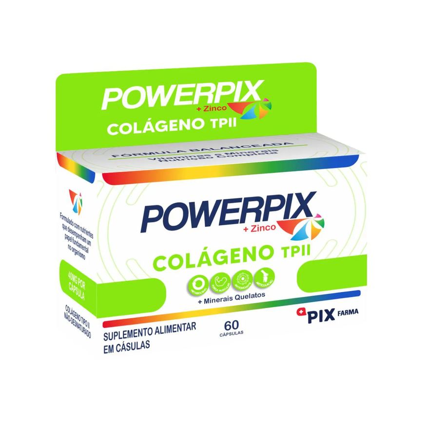 Powerpix Suplemento Colágeno Tipo Ii com 60 Cápsulas