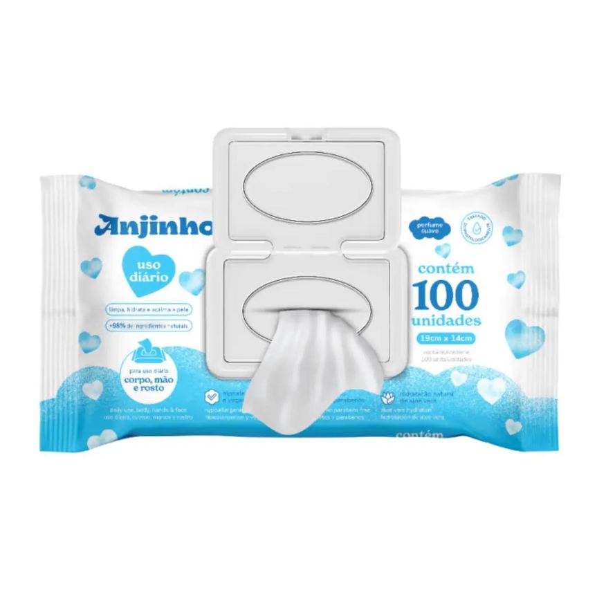 Parentex Lenço Umed Anjinho Lev100 Pag90
