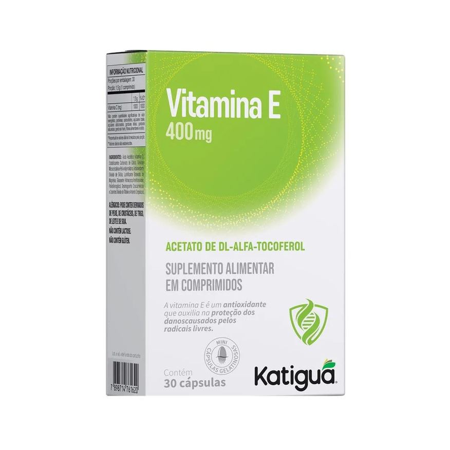 Katigua Vitamina e 400mg 30 Cápsulas - Katiguá