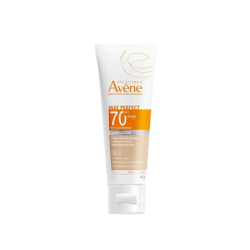 Avène Protetor Solar Facial Mat Perfect sem Cor Clara Fps70 40g