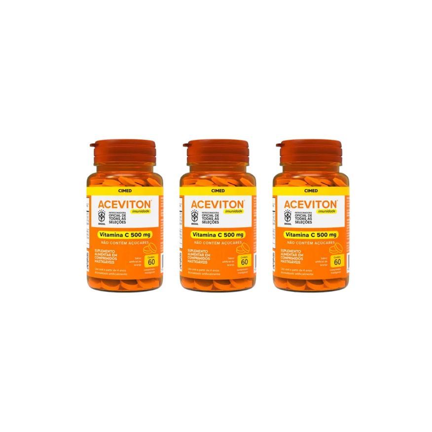 Cimed Kit 3 Aceviton Vitamina C com 60 Comprimidos