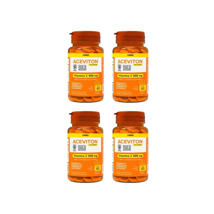 Cimed Kit 4 Aceviton Vitamina C Com 60 Comprimidos