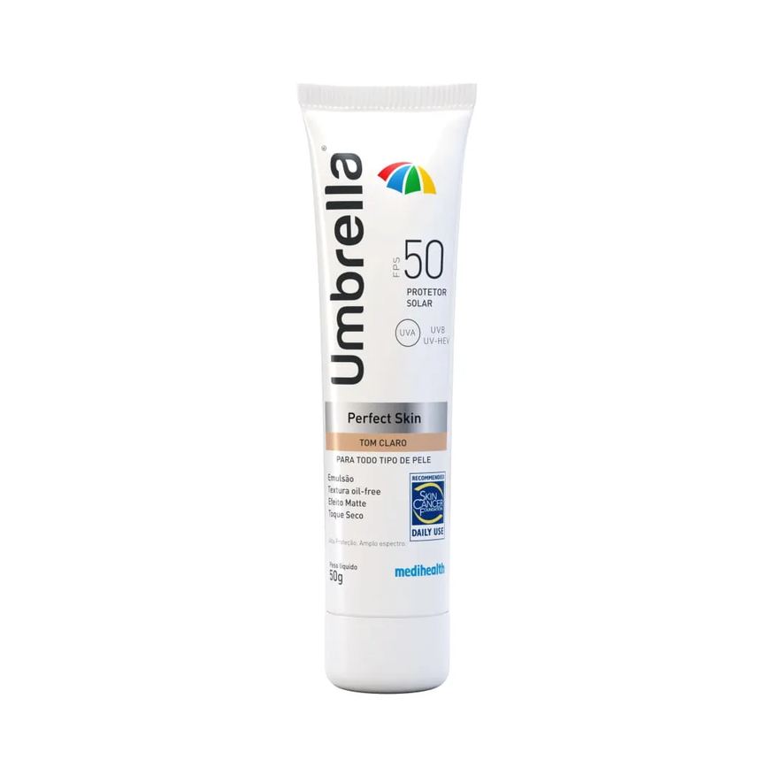Solar Protetor Umbrella Perfect Skin Tom Claro Fps50 50g