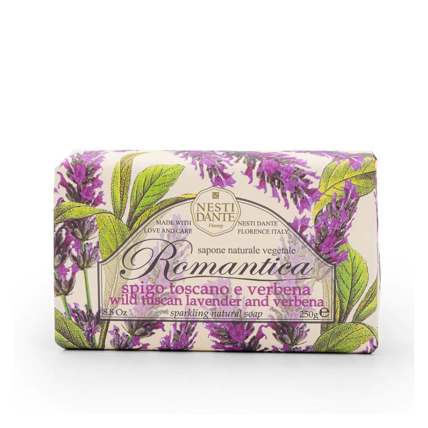 Nesti Dante Sabonete em Barra Romantica Lavanda Toscana e Verbena 250g