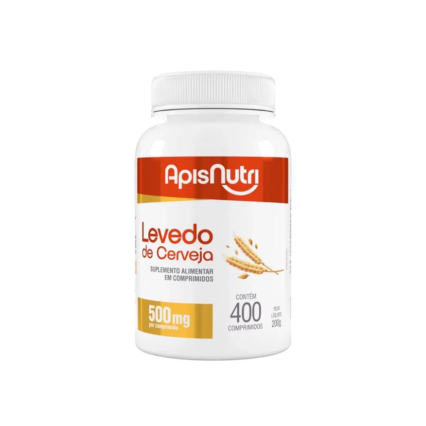 Api Nutre Levedo De Cerveja com 400 Comprimidos 500mg Apisnutri