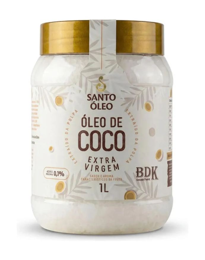 Santo Óleo Óleo de Coco Extra Virgem de Polpa 1l