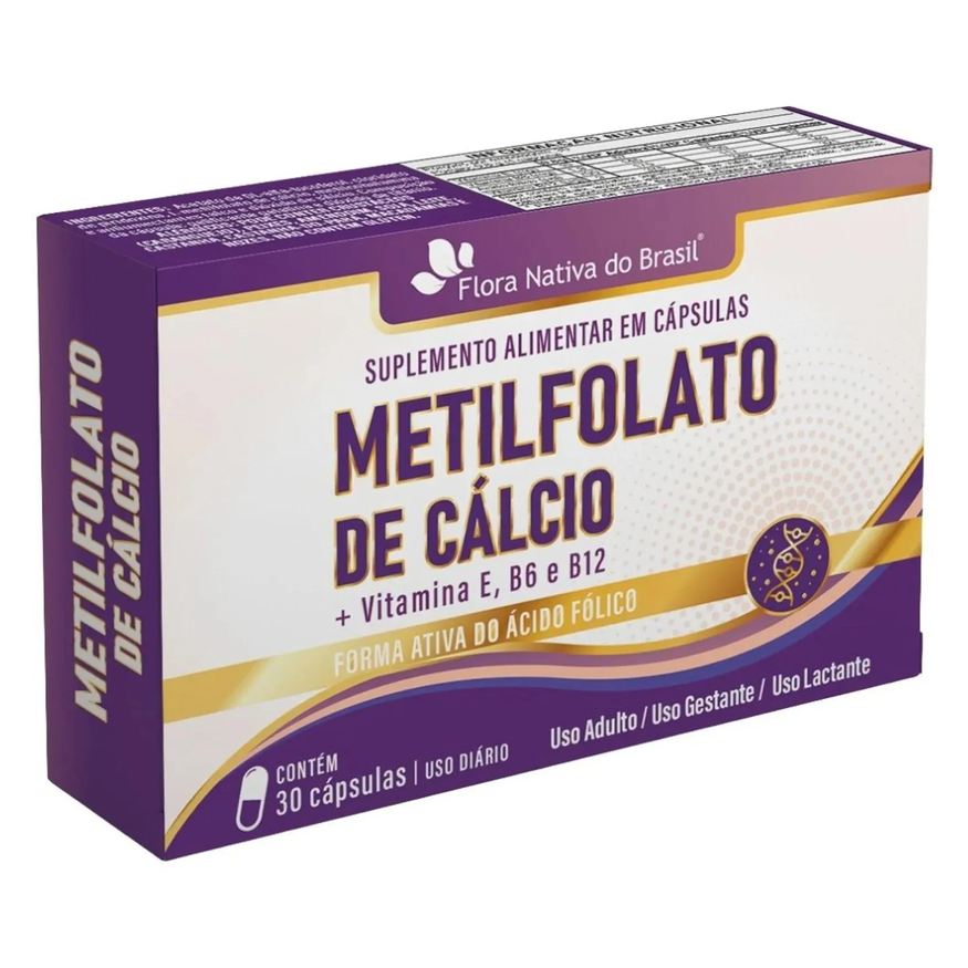 Flora Nativa Do Brasil Metilfolato de Cálcio com Vitaminas 30 Cápsulas - Flora Nativa
