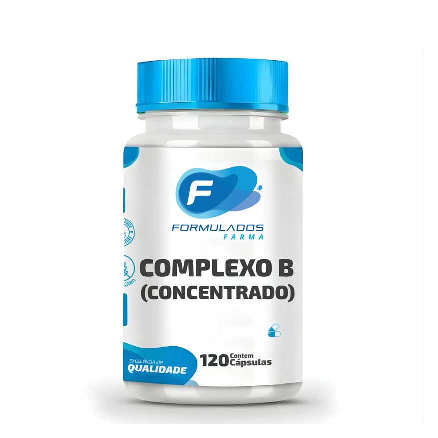 Formulados Farma Complexo B Concentrado – Vitaminas B1, B2, B3, B5, B6, B9, B12 120 Cápsulas
