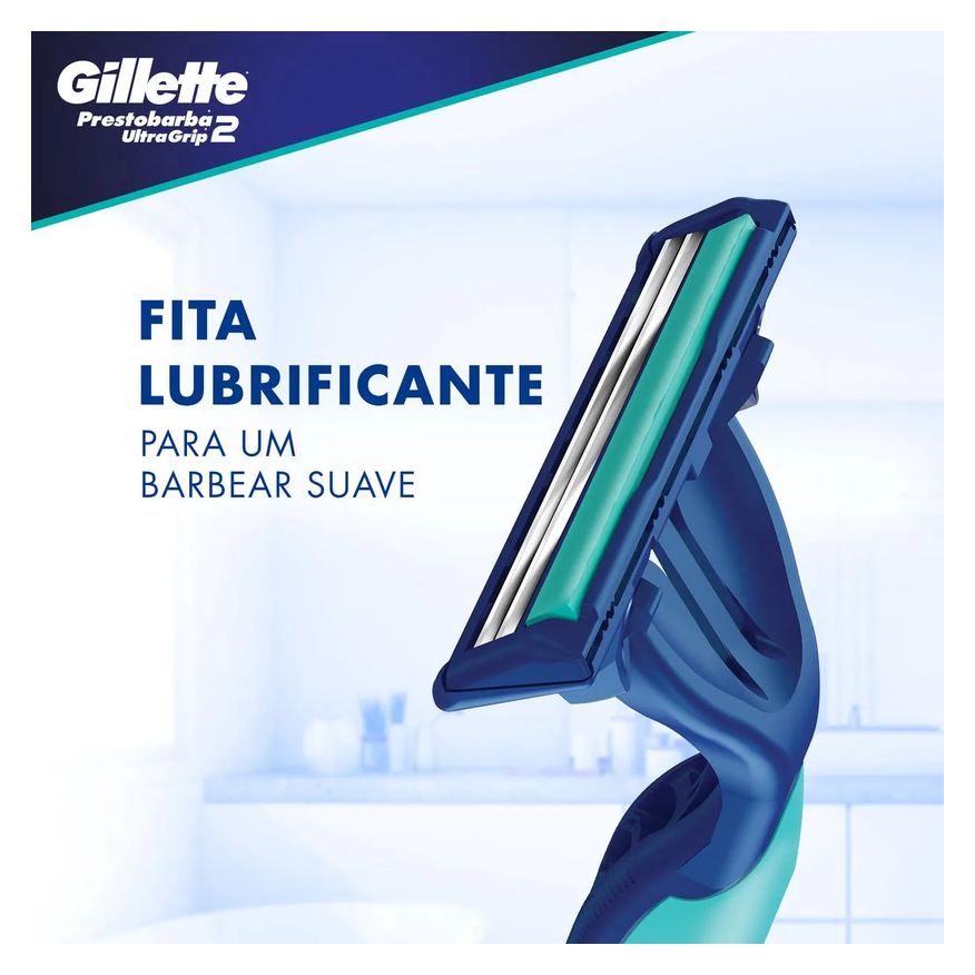 Gillette Aparelho de Barbear Prestobarba Ultragrip2 2 unidades