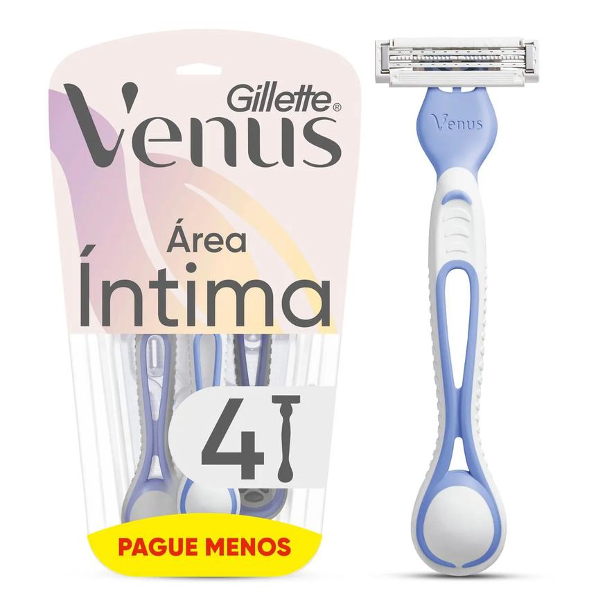 Gillette Aparelho de Depilar Descartável Venus Íntima 4 Unidades