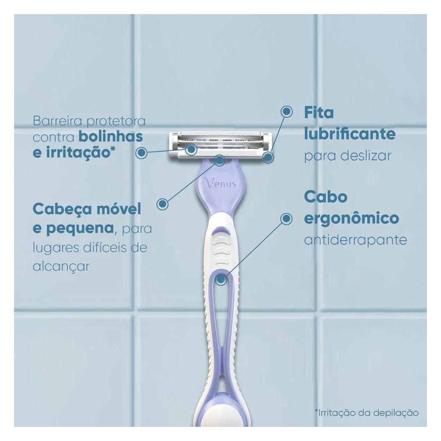 Gillette Aparelho de Depilar Descartável Venus Íntima 2 Unidades