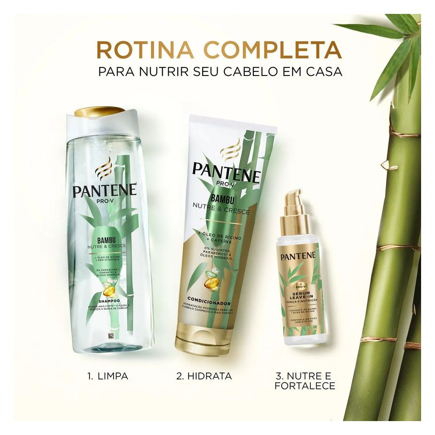 Pantene Sérum Capilar Leave-In Bambu Força e Nutrição 95ml