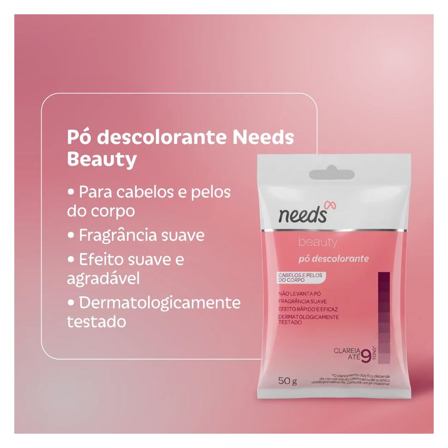 Needs Pó Descolorante Beauty 50g