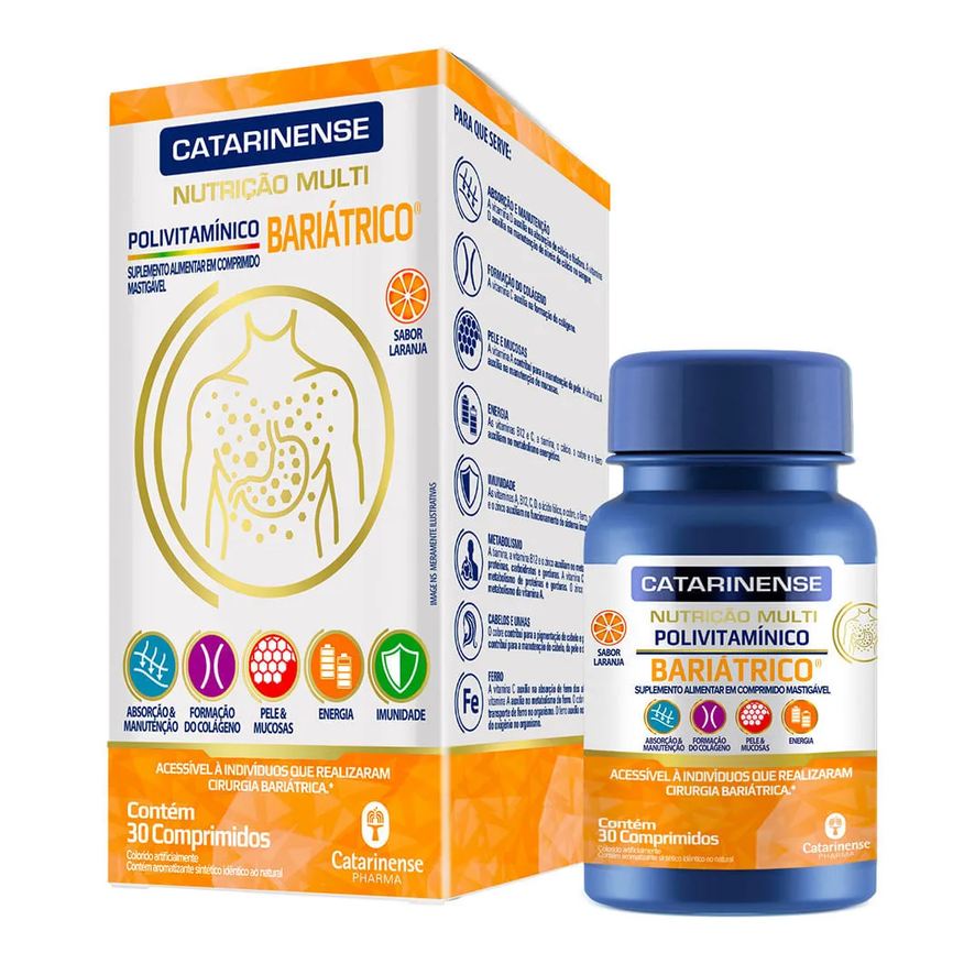Bariatrico Polivitaminico Multi 30 Comprimidos Catarinense Nutricao