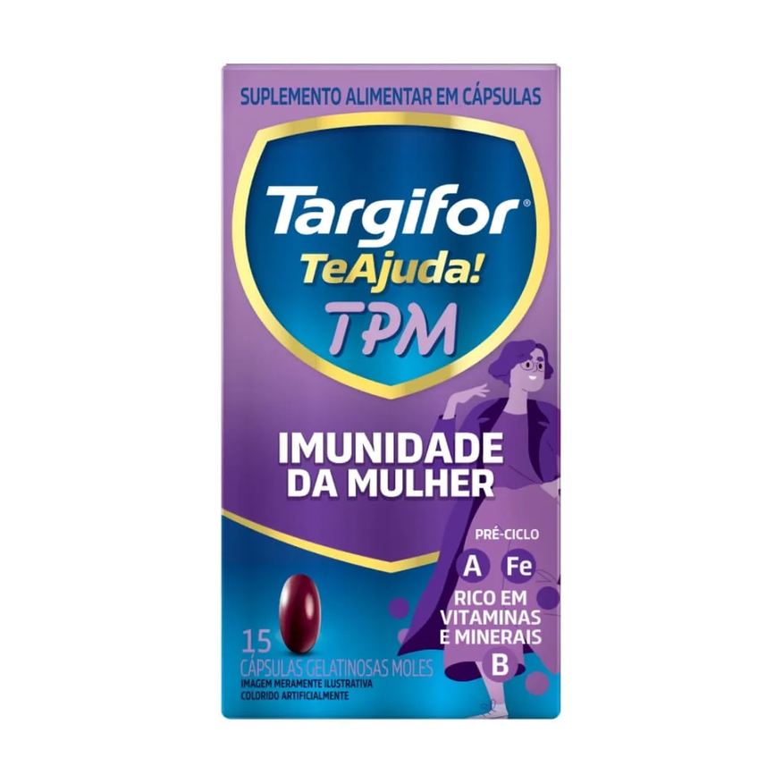 Alimentar Suplemento Targifor Te Ajuda Tpm Com 15 Capsulas