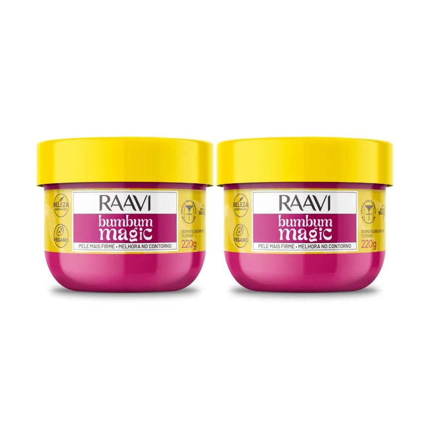Kit 2 Creme Bumbum Magic Firmeza E Hidratação Vegano Raavi