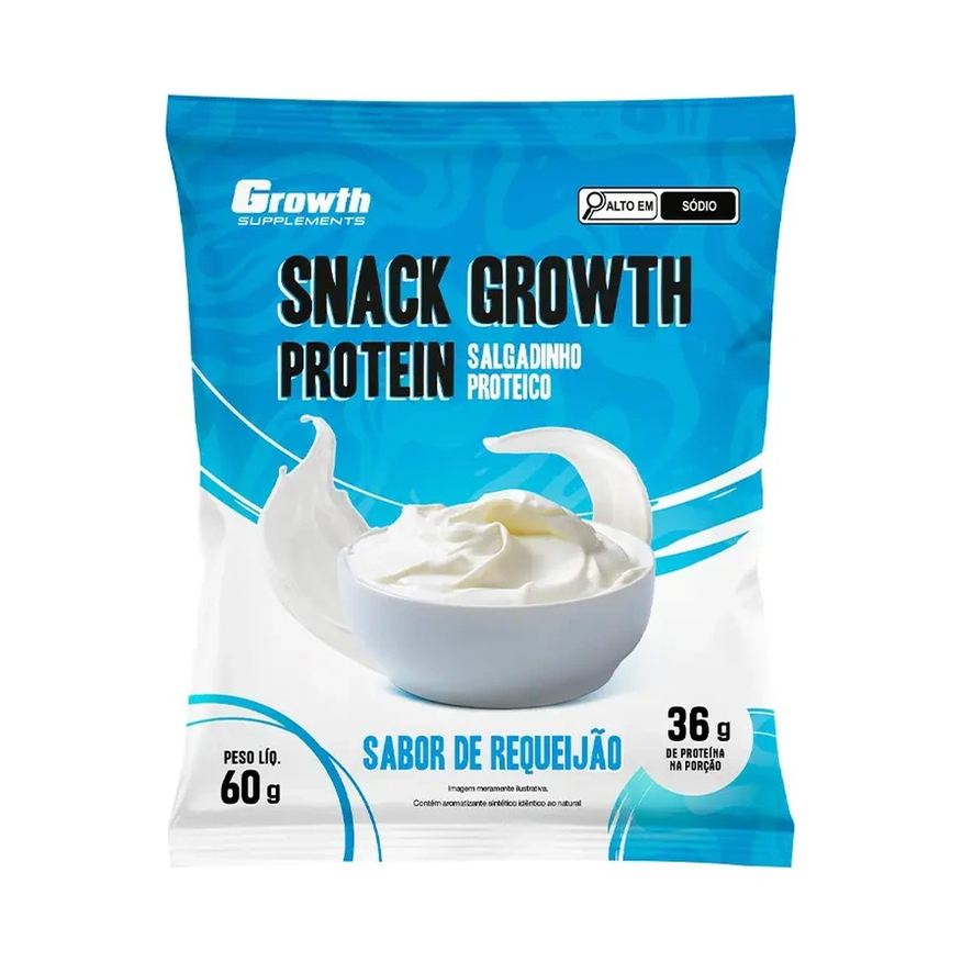 Growth Snack Protein 60g Sabor Requeijão