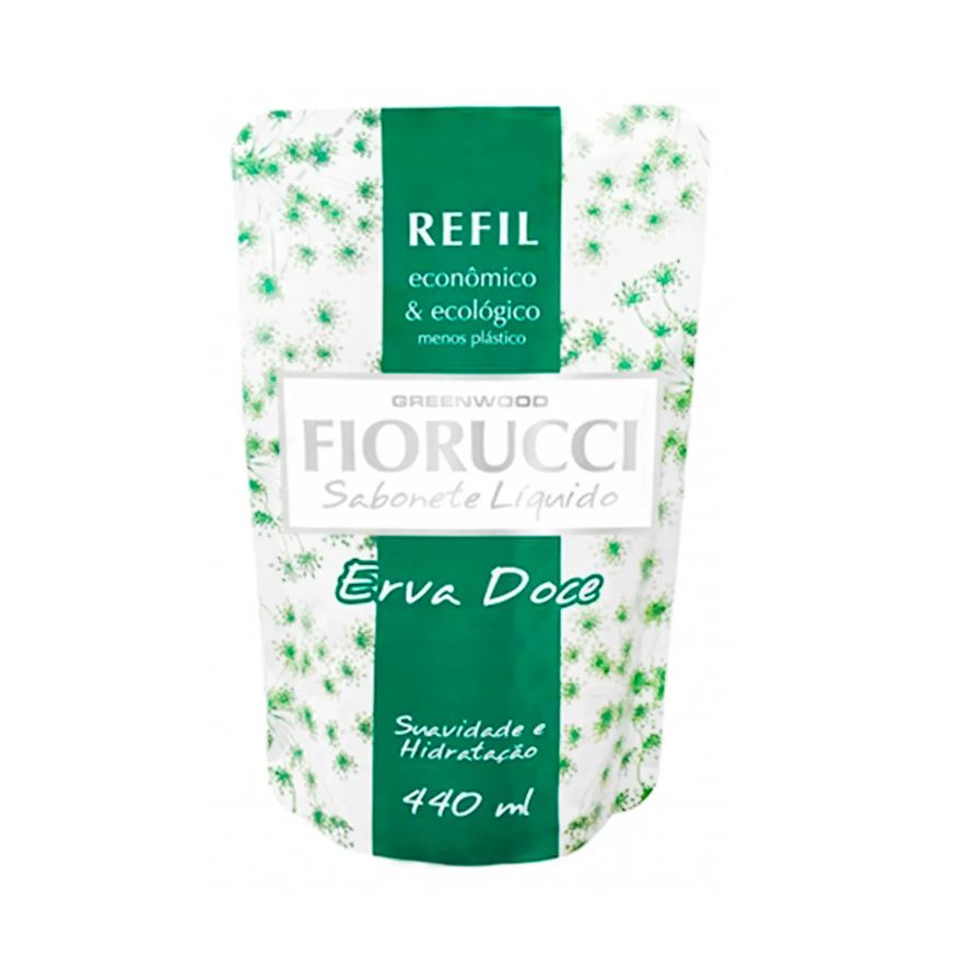 Fiorucci Sabonete Líquido Erva Doce Refil com 440ml