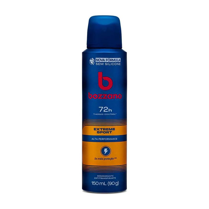 Bozzano Kit Masculino Gel Fixador Condicionante Ação Prolongada 300g + Desodorante Antitranspirante Aerosol Extreme Sport 72h 150ml