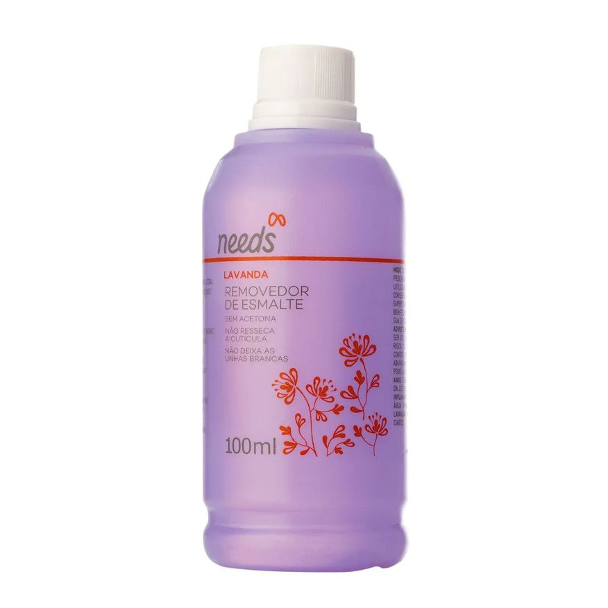 Needs Removedor de Esmalte Lavanda sem Acetona 100ml