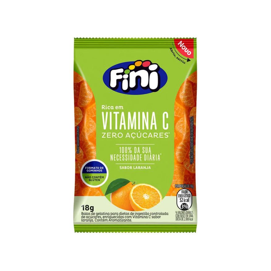 de Balas Gelatina Vitamina C Valda C Laranja Mentolada 50g