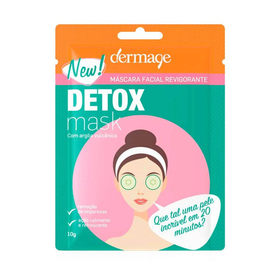 Dermage Máscara Facial Detox com 10g