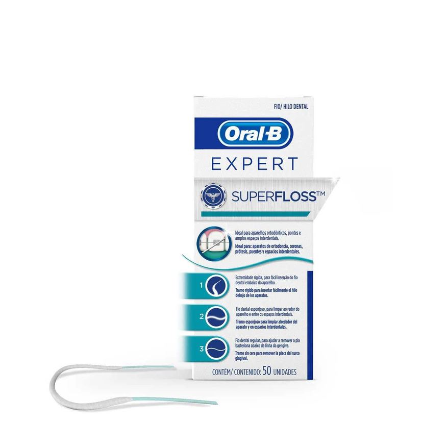 Oral-B Fio Dental Expert SuperFloss com 50 unidades