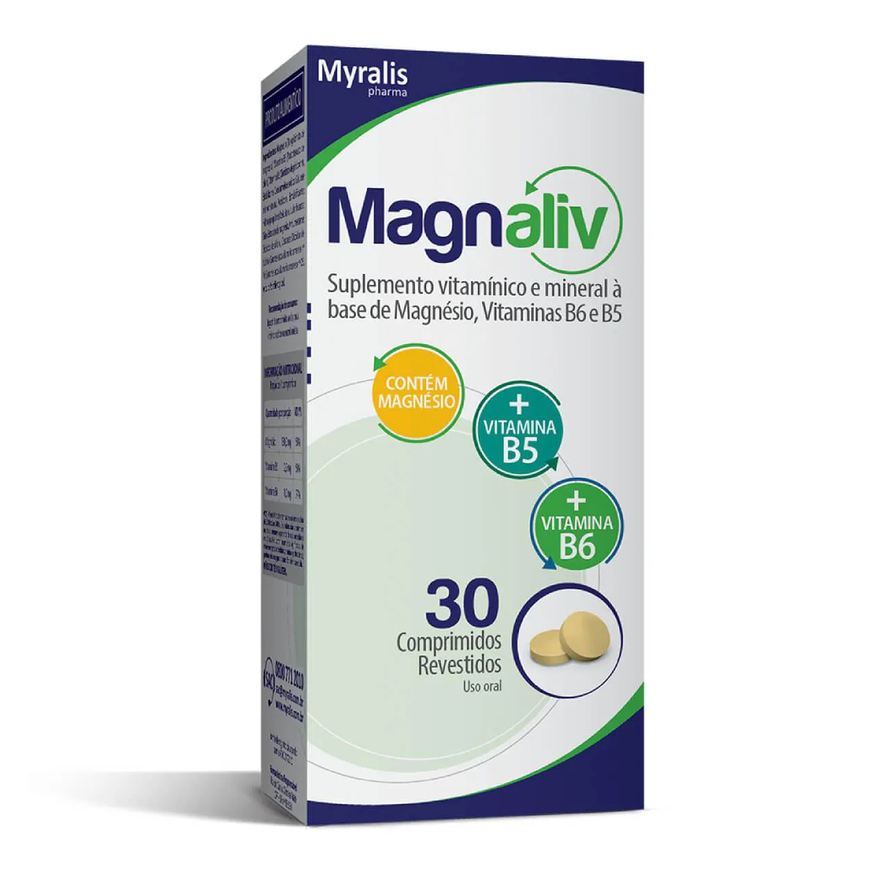 Magnaliv Magnésio 30 comprimidos