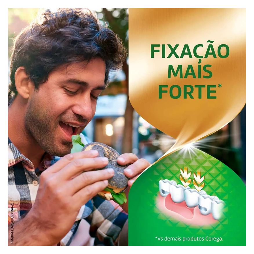 Fixador Creme de Dentadura Ultra Corega Max Fixação e Refrescância Menta 40g